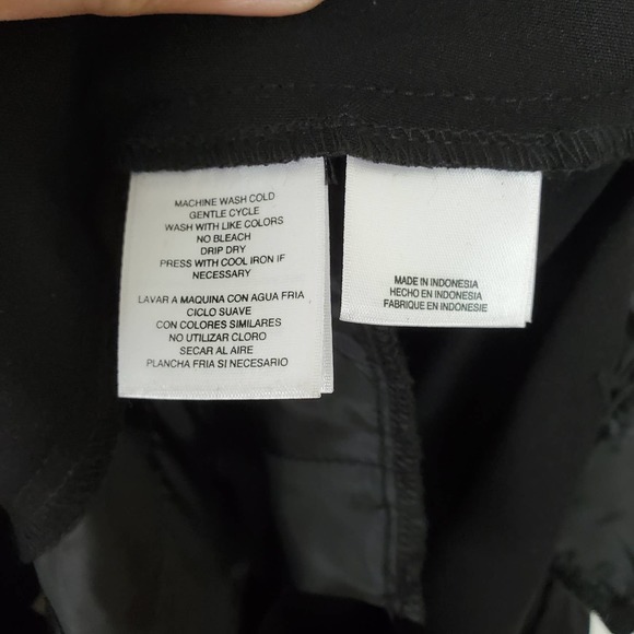 Anne Klein Black Pleat Front Straight Leg Women's Office Dress Pants Sz 6 - Picture 7 of 8